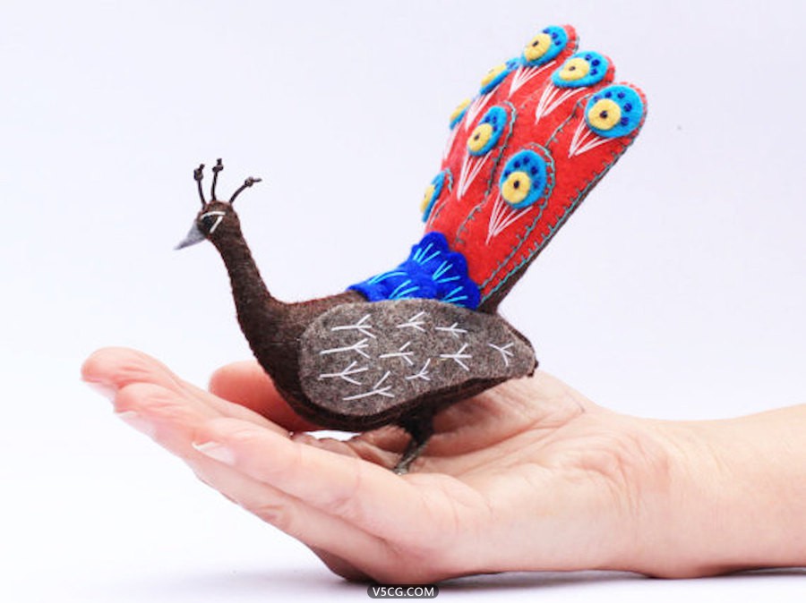 Colorful-Handcrafted-Peacocks-by-Jill-Ffrench-7.jpg