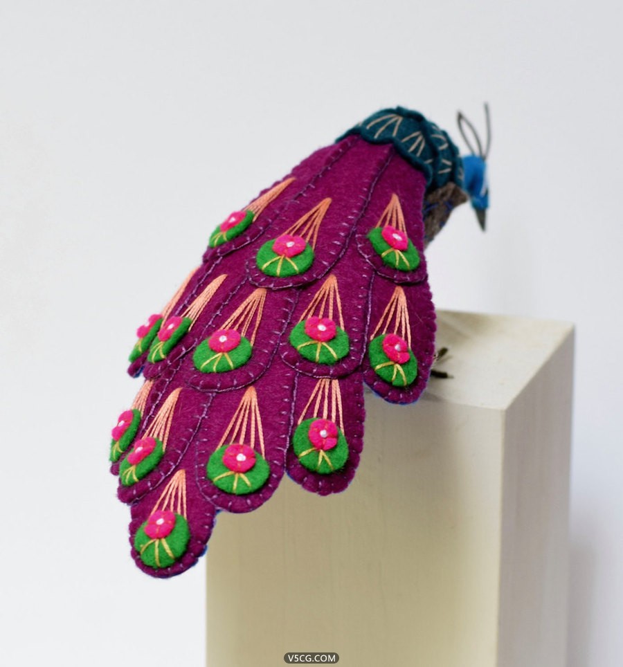 Colorful-Handcrafted-Peacocks-by-Jill-Ffrench-17.jpg