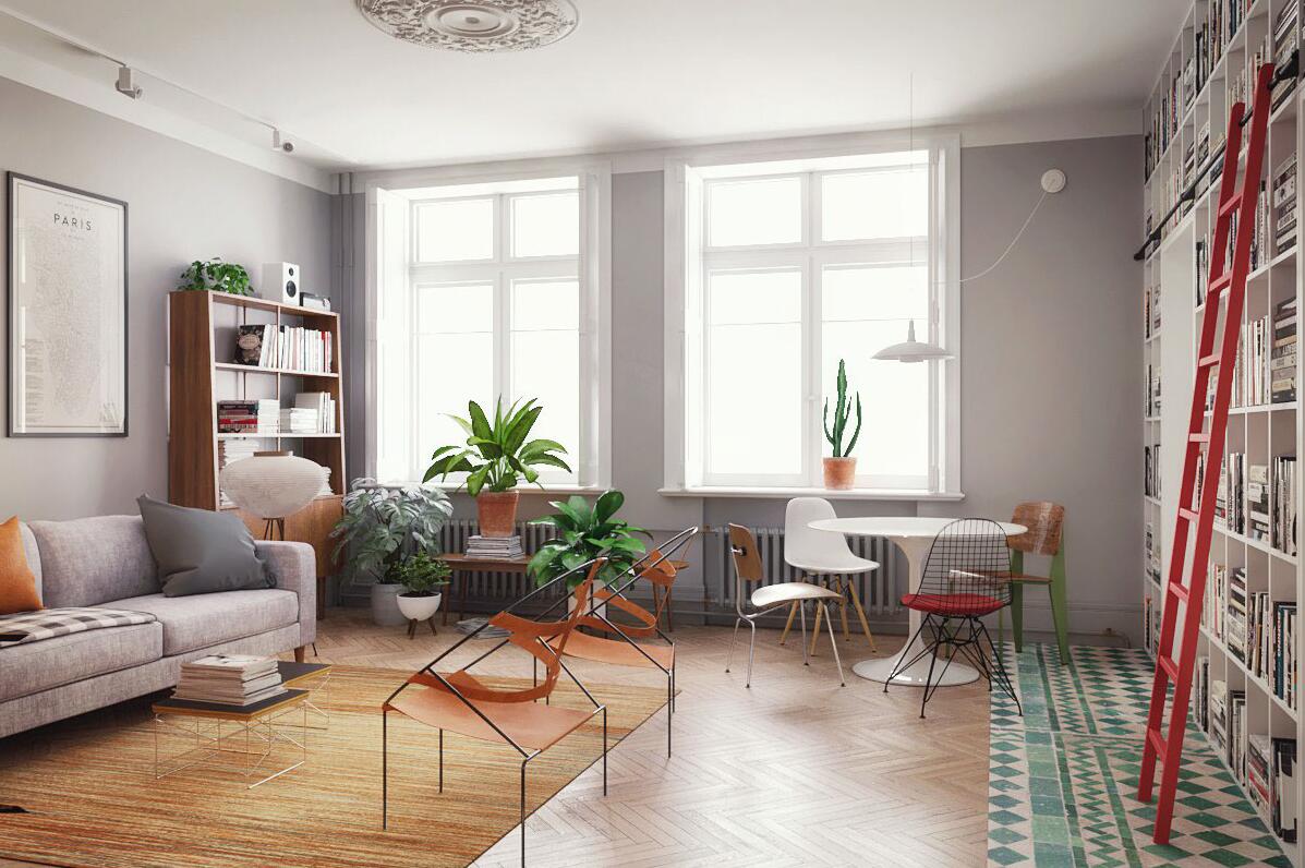 清新简洁的小公寓装修，简单也能设计出完美1.jpg