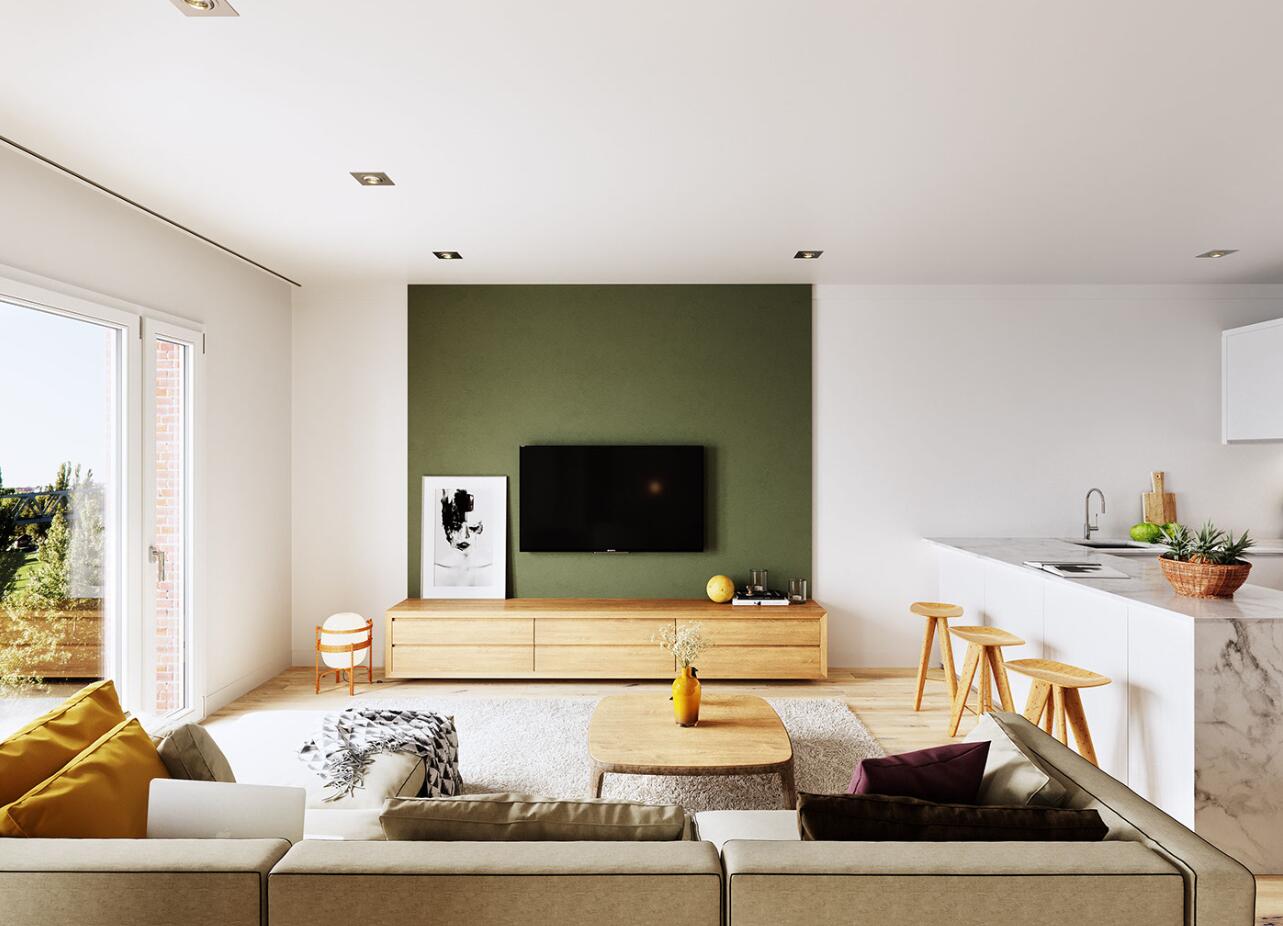 经典厨房客厅二合一设计，简单家具也能拼出完美感3.jpg