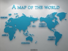 世界地图模型