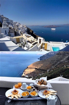 希腊Santorini岛上的PortoFira酒店