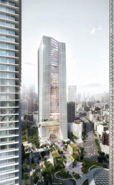 OMA 揭晓了位于东京的混合用途大楼设计