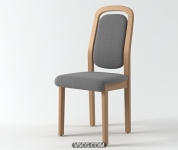 时尚现代室内餐椅模型