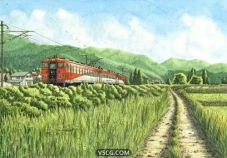 松本忠——日本铁道画家