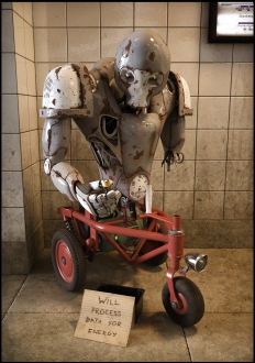 乞讨的机器人