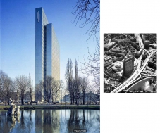 德国战后现代主义杰出代表作---“三片楼蒂森总部大楼