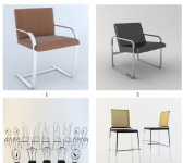 3ddd_金属、复合材料系列椅子沙发