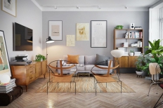 清新简洁的小公寓装修，简单也能设计出完美！