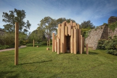 艺术家收集一万种木材打造树木版“种子神殿”