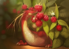 “水果龙” 俄罗斯CG艺术家 Alexandra Khitrova 笔下的龙