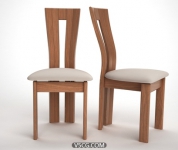 时尚现代室内餐椅模型