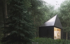 林中小屋建筑概念作品