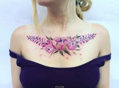 惟妙惟肖的植物纹身 Refined Floral Tattoos by Pis Saro
