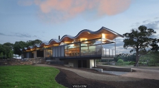 澳大利亚房波浪金属结构屋盖