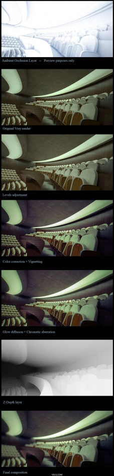 Alex Roman《礼堂》制作过程分享 Making of the Auditorium by Alex
