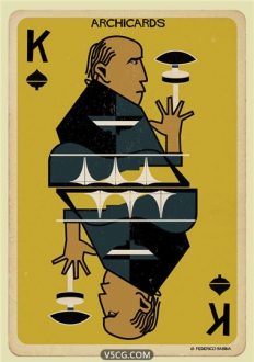 Federico Babin的《建筑扑克牌》