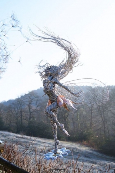 手工制作的金属雕塑的童话--奇幻精灵