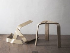 N-S凳，三块胶合板打造的奇妙凳子/沈余澔