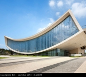 national library of sejong city by S A M O O has swooping roof