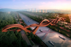 长沙跨龙王港人行天桥，获评“世界最性感建筑”